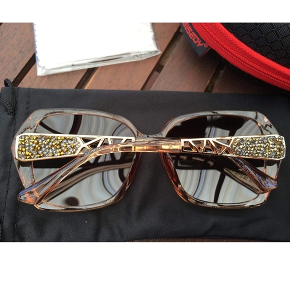 Women sunglasses square glasses polarized shiny - Picture 9 of 14